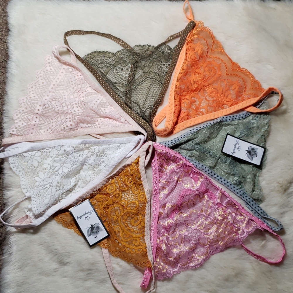7 pairs of multi colored Women's gstring underwear